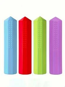 Silicone Pencil Caps For Autism And ADHD Who Like To Bite The Pen, Multiple Colors Decompression Chewable Pencil Cap For Adult - Multicolor - View 6