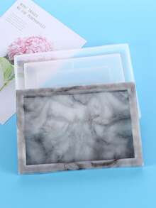 1件环氧树脂托盘浇铸首饰盒杯垫硅胶模具，首饰架收纳盒家用电器树脂模具 - 無色 - 查看 9