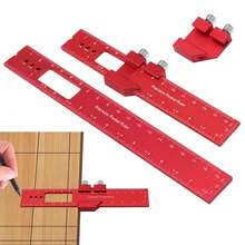 مسطرة خشبية متعددة الوظائف، أداة قياس، مسطرة T شكل من سبيكة الألومنيوم الدقيقة، مسطرة تحديد الموضع والتعليم، أداة قياس ومقياس 16/20/30 سم، أداة DIY