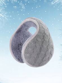 Orejeras plegables de unicolor unisex, cálidas y suaves orejeras de invierno para hombres, cubiertas de orejas plegables adecuadas para el transporte diario, el trabajo y las actividades al aire libre en otoño/invierno - orejeras - Ver 14