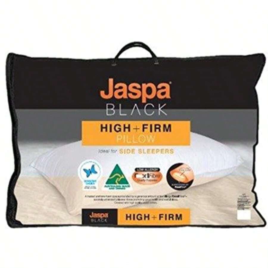 Jaspa Black High And Firm Pillow White 1 Count Pack Of 1 - 白色 - 查看 1
