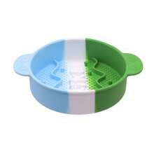 Bát ăn cho chó/mèo chống trượt bằng silicon, chống nuốt, bát ăn chậm - Nhiều màu - Xem 9