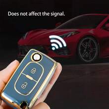 [2 Buttons]Key Fob Case For Peugeot Models For 207,For 307,For 407,For 308,For 408,For 3008,For 5008 And For Citroen Models For C2,For C3,For C4,For C5,For C6,For C8 Exquisite High-End Keybag Suitable For Both Men And Women Anti Fall, Dust-Proof, Exquisite High-End Keybag Suitable For Women - Keychain 21 - View 11