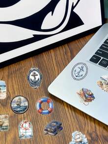 SCXXBSW 50 ملصق شفاف مسلي للملاحة مناسب لأغراض مثل الكتيبات وأغلفة الهواتف والأجهزة المحمولة والحقائب والثلاجات وغيرها