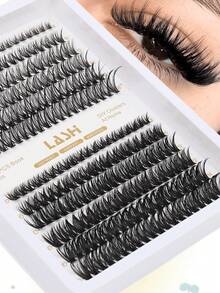 240 قطعة من الرموش الفردية، رموش طبيعية مجعدة على شكل حرف D، رموش ناعمة ورقيقة وخفيفة الوزن تشبه المنك، رموش صناعية مناسبة للاستخدام المنزلي