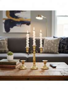 1PC European Vintage Iron Candle Holder/Candlestick Holders, Candlelight Dinner Shooting Props Candlelight Dinner Wedding Table Decoration,Room Decor/Home Decor/Table Decor/Wedding Candle Decor,Suitable For Weddings, Festivals, Tabletop Decorations For Home, Parties, Weddings,Best Friend Gift/Winter Gift,Thanksgiving Day/Christmas/Halloween