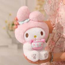 Miniso My Melody Series Plush Doll, Biscuit Sandwich Sitting Cute Shape, Soft Material Home Decoration Kids Doll(1PC) - Multicolor - View 5