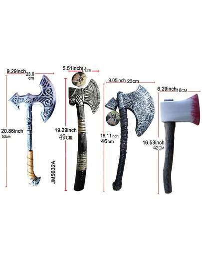 1pc Caribbean Pirate Axe Adult Toy, Halloween Costume Role Play Prop