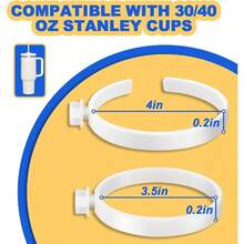 Accessories Cup Holder, Bogg Cup Holder 40 Oz All Large Bogg Bags Leak - Proof Drink Holder With Universal DesignFits, Large, Bog Bag Models - 白色 - 查看 7