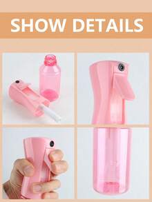 1pc High Pressure Spray Bottle, Simple Wash Liquid Dispenser For Bathroom, Cleaning Spray Bottle, Fine Mist Face Mister, Mini Alcohol Disinfection Spray Bottle, Toner Container, Bathroom Spray Bottle - Multicolor - View 6