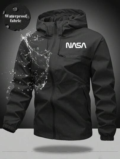 Herren Lässig Jacke mit Muster, minimalistisches Design, Herbst/Winter