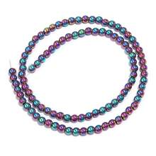 1件彩色赤铁矿珠串手链/项链/手机链，时尚重金属风格DIY饰品制作珠子 - 電鍍彩色 - 查看 8