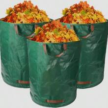 1pc 2L Leaf Bag Made Of PP (Polypropylene) Material, With Waterproof, Dirt-Resistant, Foldable Features, Convenient For Storage And Reuse, Portable And Space-Saving, PP Garden Leaf Bag, Garden Plant Trash Bag, Garden Bucket - Multicolor - View 3