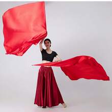 Colorful Satin Worship Dance Flag Set (2 Flags + Poles) - Elliptical Praise Flags For Church Guard & Worship Church Worship Dance Flags, Satin Elliptical Praise Flags - Multicolor - View 17