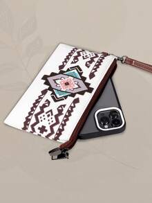 2pcs/Set Bohemian Vintage Handbag Set Including Women Tote Bag And Wallet - Beige - View 8