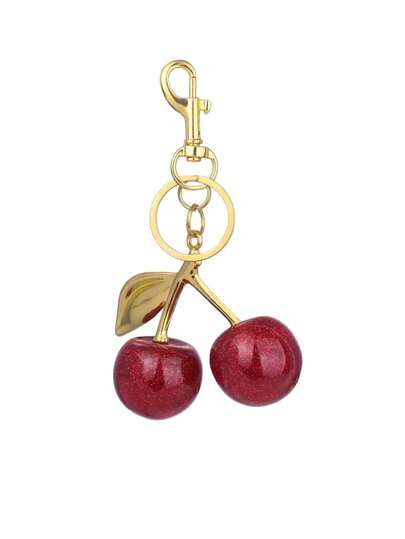 New Fashion Accessories, Keychain, Wallet Decor, Women's Handbag Charm, Cherry Keychain, Women's Bag Chain Decor, Suitable For Valentine's Day, New Year, Thanksgiving, Birthday Gifts For Her