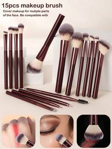 18PCS Combination Makeup Tool Set, Eye Shadow Brush And Eyebrow Brush & Basic Brush And Powder Makeup Brush & Blush Brush And Concealer Brush And Highlighter Brush Ultra Soft Advanced Synthetic Hair For Daily Facial Makeup,Brush Set,Makeup Brush Kit,Make Up Brush Set,Make Up Set Complete,Makeup Brush Set,Complete Makeup Kit,Brush Kit,Brushes Makeup Set,Makeup Gift Set,Set