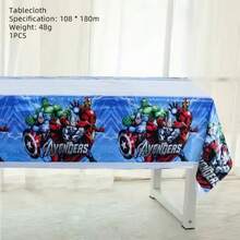 6pcs Spider-Man Themed Disposable Tablecloths, Superhero Party Decorations Suitable For Baby Shower, Birthday Party And More