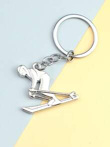 1pc Creative & Fashionable Simulated Snowboard Keychain, Sports Souvenir Gift For Friends, Suitable For Holiday Party, Everyday Wear, Birthday Accessory For Men & Women Bag Charms Car Accessories Teacher Sister Gift Ideas