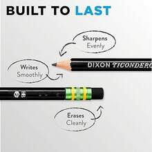 Wood-Cased Pencils, Unsharpened, # 2 HB Soft, Black, 12 Count