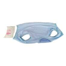 1件浅蓝色无袖狗狗T恤，透气宠物背心套装，适合外出穿着，防骚扰狗狗服装 - 淺藍色 - 查看 9