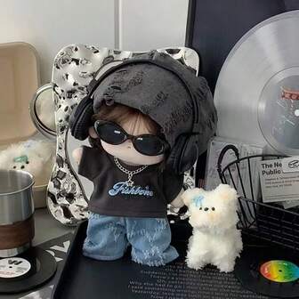 20cm Ropa de muñeca de algodón, Conjunto de sombrero de muñeca, Conjunto de reemplazo para muñecas de peluche, Envío gratis