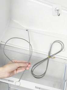 3/1m Stainless Steel Refrigerator Drain Pipe Cleaning Brush, Ice Blockage Remover, Drain Pipe Unblocking Tool - Multicolor - View 1