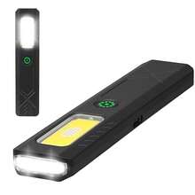 1pc LED/COB Dual Light Source Flashlight With Strong Magnet & Clip-On Design, 6 Modes Multi-Function Portable Work Light, Type-C Rechargeable For Camping Repair Emergency - Multicolor - View 14