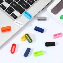 Multi - Color Watch Security Bands, 24pcs Silicone Strap Rings, Rubber Watch Strap Connector Holder Keeper, Multi - Color Anti - Slip Silicone Security Holder Loops Smartwatch Accessories - Initial - View 5