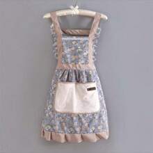 1 件可调节防水防油围裙，带口袋，多功能可爱烹饪围裙，透气防染色，款式时尚，易于清洁，非常适合烹饪和家务，适合厨师、园丁、面包师， - 彩色 - 查看 8