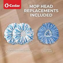 O-Cedar RinseClean Spin Mop & Bucket System Cleaning Tools And Accessories + 2 Pack Cleaning Tool Refills - 1 - Xem 6