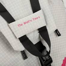 30+5升旅行背包，高分子面料，男女通用；小型尼龙防水徒步背包，带手机袋，男女通用；轻便徒步日用背包，带透气背垫，白色 - 彩色 - 查看 10