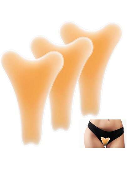 1pc Reusable Invisible Self-Adhesive Y Shape Silicone Pads, Underwear Guard Seamless Hider Covers For Bikini Leggings Swimsuits Yoga Pants