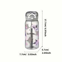Miniso Sanrio Kuromi 450mL Tritan Water Bottle With Flip Lid, Carry Strap & Tea Infuser - Purple - View 4