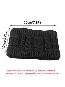 1pc Women's Twisted Knitted Skiing Hat - Knitted Winter Warm Hat, Soft, Comfortable And Elastic Design, Multi Functional Fashion Accessory, Outdoor Sports Headscarf, Essential For Snow Activities, Warm Material, Lifestyle /It Is Normal For This Product To Have An Odor, And It Needs To Be Cleaned Before Use For The First Time - Multicolor - View 5