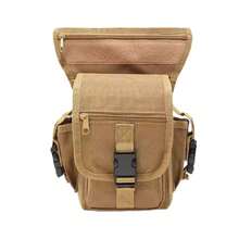 1PCS Cycling Leg Bag Outdoor Thigh Pack, Tactical Molle Waist Pack With Multi-Layer Storage Compartments, Adjustable Straps For Mountain Biking Motorcycle Riding Hiking Travel Festival Essentials EDC Gear - 卡其色 - 查看 6