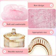 3 件装大号粉扑及粉盒，粉盒带粉扑套，柔软可水洗可重复使用天鹅绒材质，适用于面部、身体、闪粉，干湿两用，简约、便宜、情人节、平价好物、旅行、旅行必备、房间装饰、情人节礼物、廉价小物、房间、1 美元商品、度假必备、女士礼物、卧室、情人节、99 美分 - 心 + 琥珀 - 查看 5