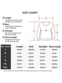 Men Fashionable And Long-Sleeved Crew Neck Sweatshirt Casual Style With Print Pattern Same Style For Men And Women - 黑色 - 查看 7