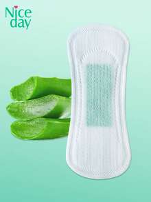 Niceday 20 peças/pacote, Absorventes Higiênicos Diários de 155mm, Forro de Aloe Vera, Refrescante e Respirável, Amigo da Pele e Confortável, Adequado para Fluxo Leve, Protege a Área Íntima contra Coceira, Adequado para o Verão