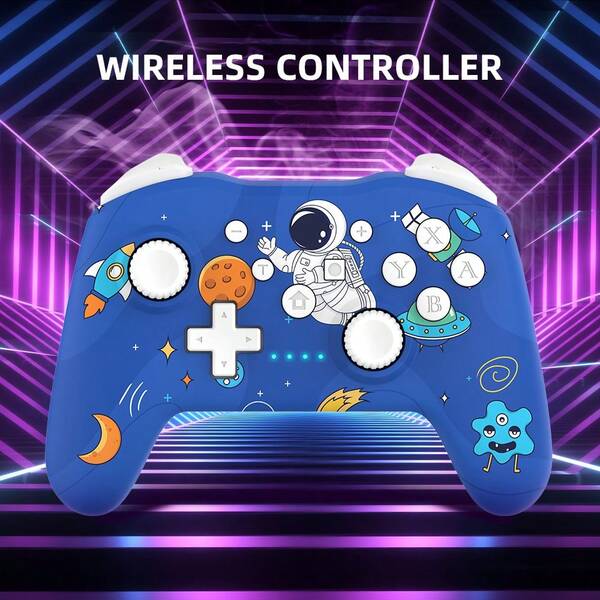 GAMINJA GAMINJA NS009 Wireless Bluetooth Controller, Compatible With Nintendo Switch/Switch 2/Switch Lite/Switch OLED, 6-Axis Gyroscope, One-Click Rapid Fire, One-Click Wake-Up, Dual Vibration Gamepad