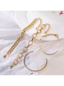 Set Of 4 Twist Bracelets - Adjustable, Minimalist And Stackable - Lucky Jewelry Gift - 金色 - 查看 5