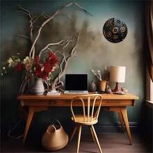 Steampunk Guitar & Gear Aluminum Wall Art - Premium Metal Decor For Home Office, Stylish Musical Wall Art For Music Lovers, Dura - 白色 - 查看 7