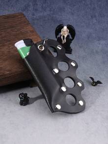 1pc Portable Lighter Protective Case - Tiger Paw Shaped PU Keychain Holder, Fits BIC, J3 J5 Lighters - Multicolor - View 7