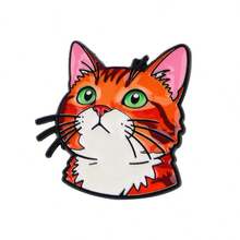 Cartoon UFO Katzen Soft Emaille Anstecknadel Herren Broschen für Kleidung, Damen Revers Anstecknadeln für Rucksack Abzeichen Anstecknadeln Accessoires Schmuck