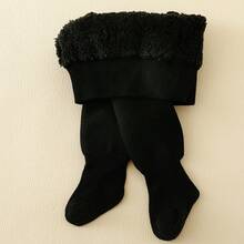 1 par de mallas para niños, leggings para bebés y niños pequeños, leggings de invierno gruesos y cálidos para niñas - Multicolor - Ver 14