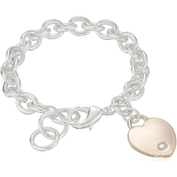 Basic G Logo Heart Link Bracelet