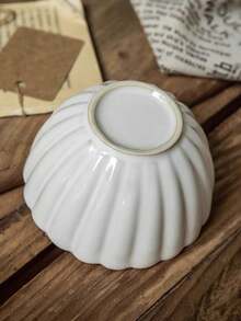 1 pieza/2 piezas/4 piezas Tazones de cerámica con estampado de calabaza estilo nórdico, tazones pequeños para uso doméstico para porciones individuales -- Vajilla con estilo, adecuada para varios alimentos como sopa, ensalada, etc. | Artículos de cocina únicos, también un regalo para amantes del hogar