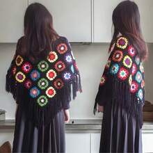 30 piezas de cuadrados de flores hechos a mano al crochet - Colores mixtos vibrantes, patrones de flores, hilo para decoración de suéter DIY, decoración del hogar, adornos de ropa, almohadillas de calor, decoraciones hechas a mano, patrones de bordado, ganchillo, suministros de costura, aplicaciones, proyectos DIY, exquisitos y versátiles, adecuados para accesorios de ropa, suministros de costura, suministros de ganchillo, manualidades para adultos, accesorios de suéter, regalos personalizados, regalos de abuela, regalos hechos a mano - Multicolor - Ver 8