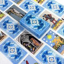 78 cartas Baraja de Tarot Smith-Waite con mariposas azules, juego de adivinación - Multicolor - Ver 7