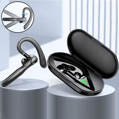 B BLAST! Sports Bluetooth Headphones I33 ENC Headset LED Power Display True Wireless Stereo Earphones 19 Hours Touch BLAST! I33 Volume Control Earbuds Noise Cancellation Headphones Dual Microphones